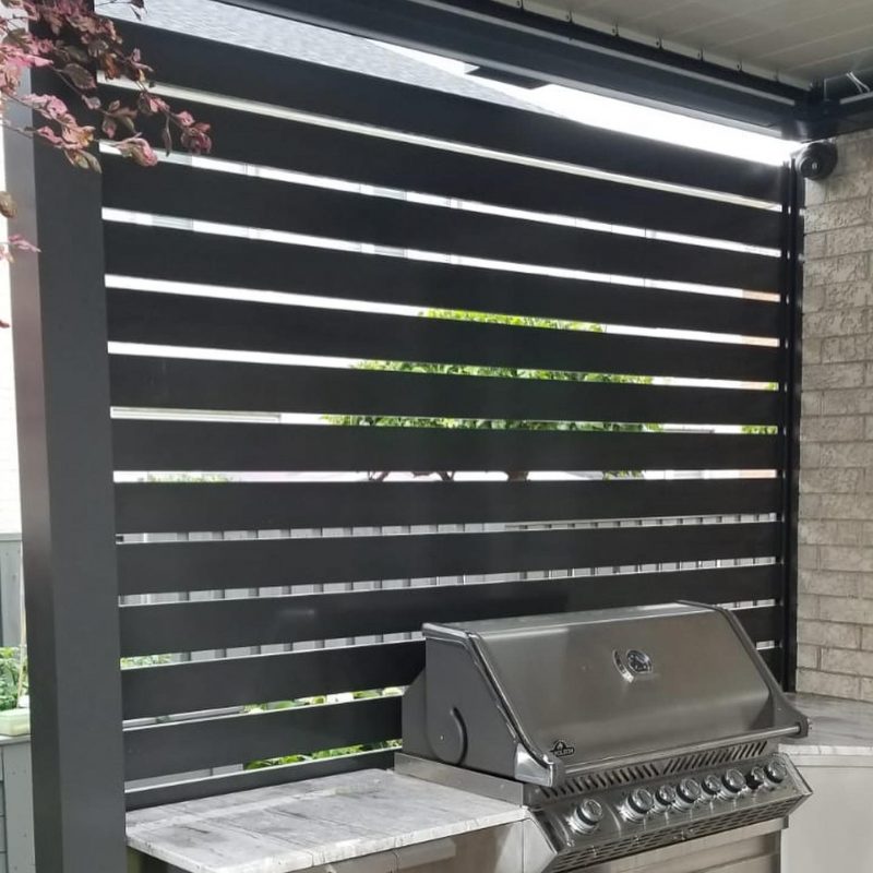 semi-privacy aluminum fence canada