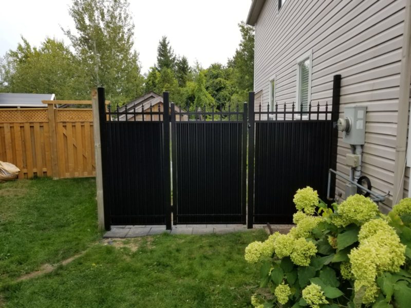 aluminum privacy gate missisauga