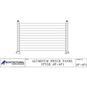 aluminum horizontal fence