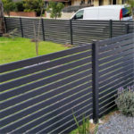 aluminum semi privacy gate