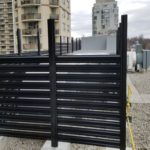 semi-privacy aluminum fence panels