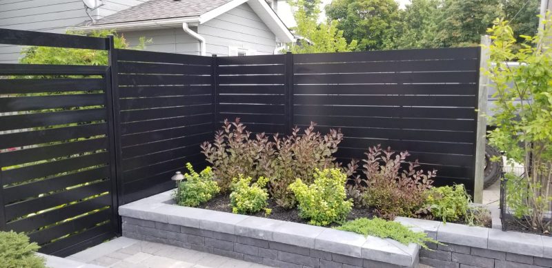 semi-privacy aluminum fence panels