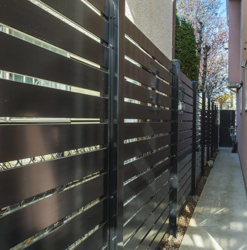 Aluminum commercial Semi Privacy Fence Panels