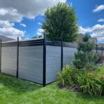 grey aluminum vinyl fence canada